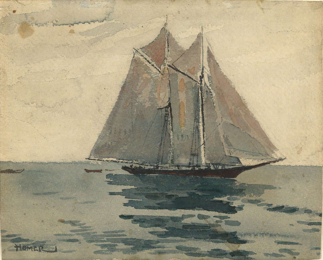 Gloucester-skonaren av Winslow Homer