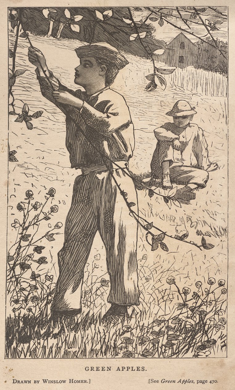 Gröna äpplen av Winslow Homer