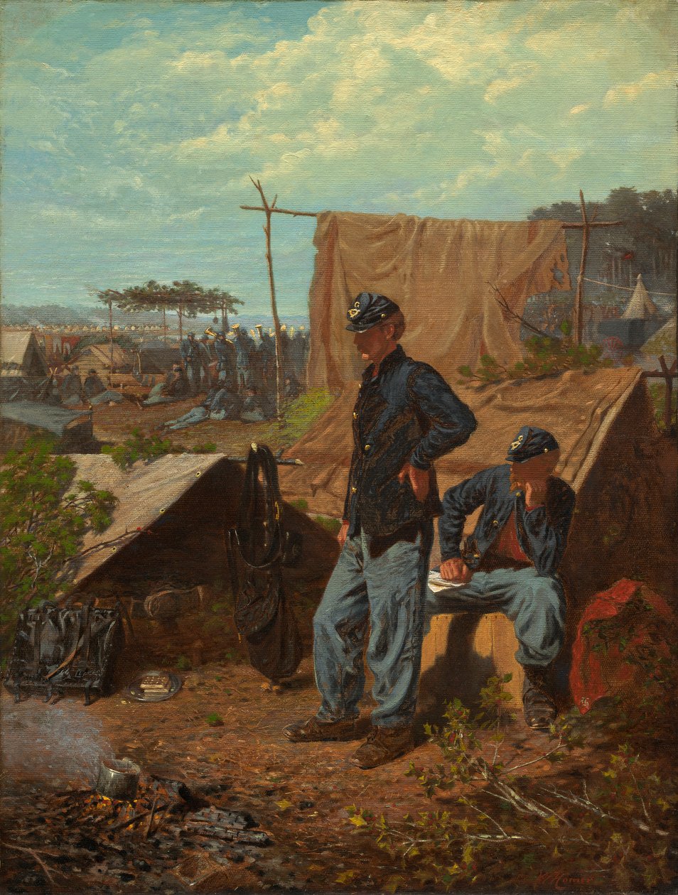 Home, Sweet Home, ca 1863 (olja på duk) av Winslow Homer