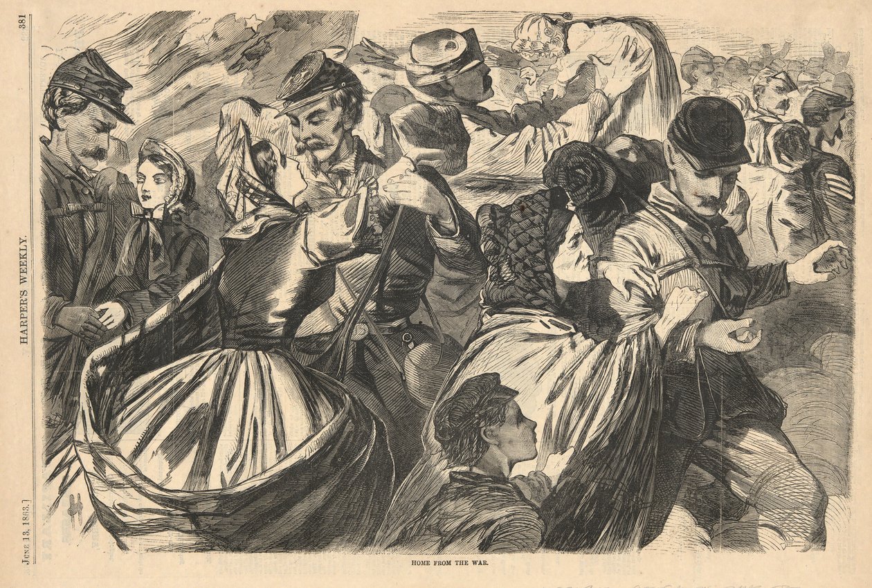 Hem från kriget, från Harper av Winslow Homer