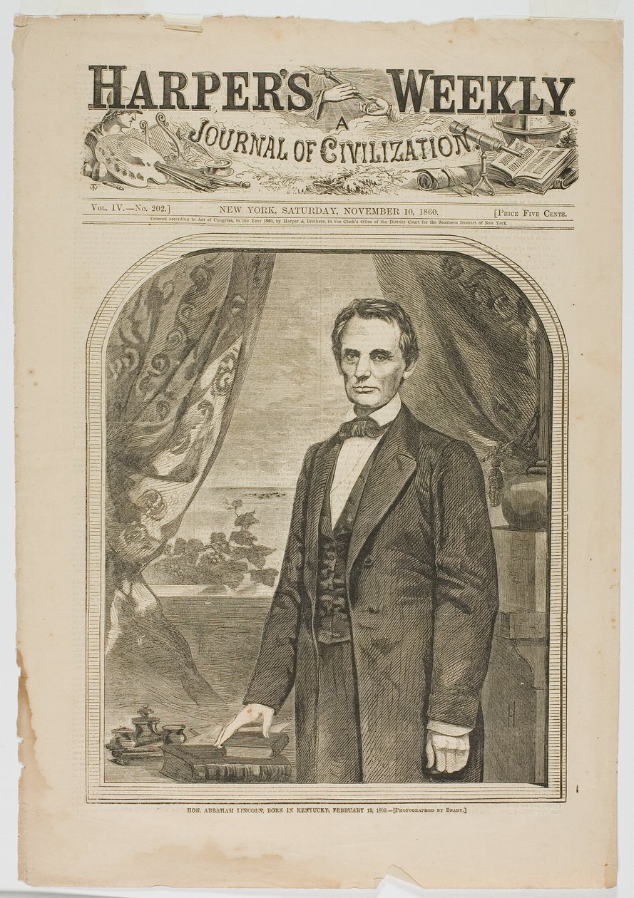 Abraham Lincoln, född i Kentucky den 12 februari 1809 av Winslow Homer