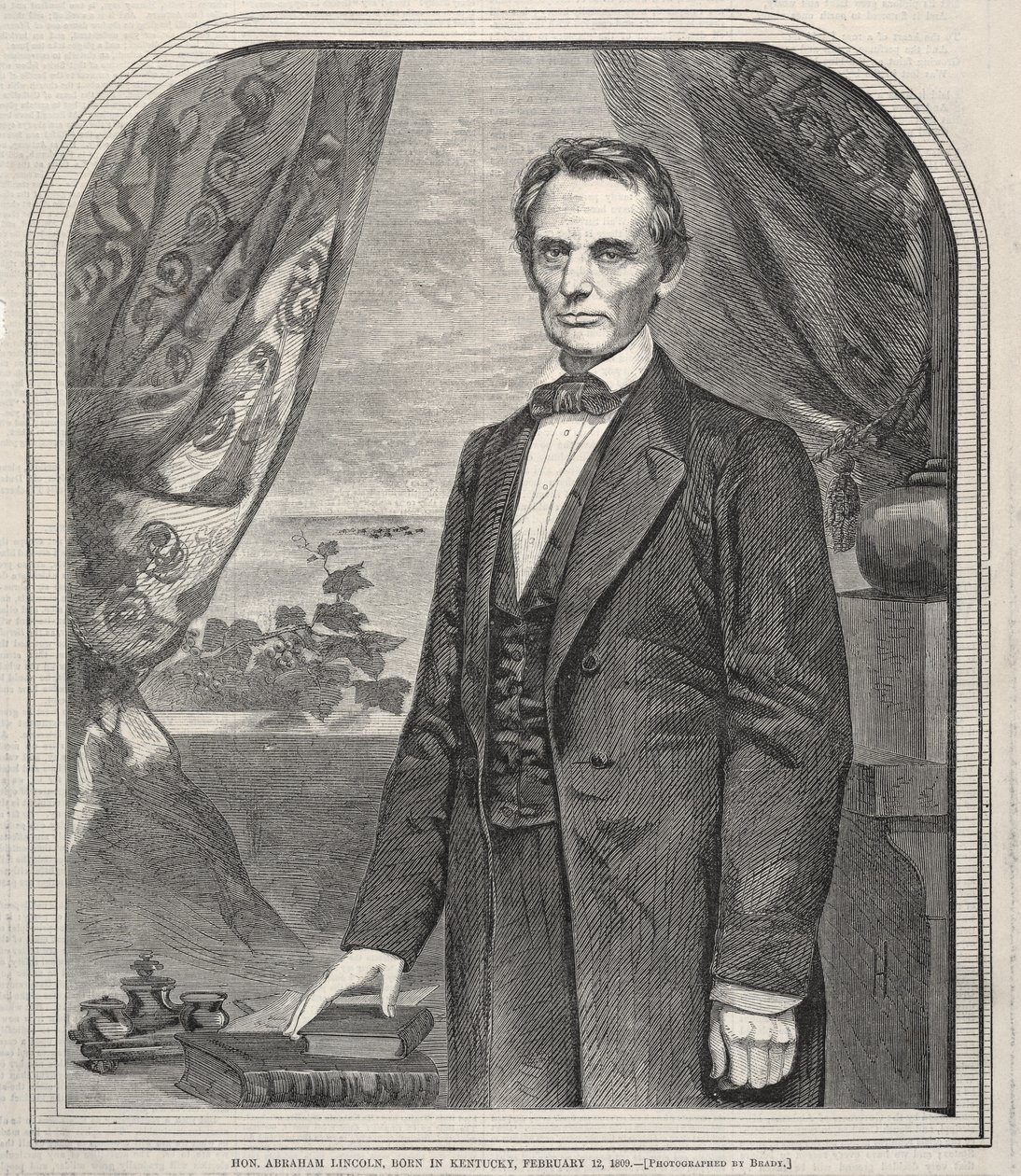 Hon. Abraham Lincoln, född i Kentucky, 12 februari 1809, 1860. av Winslow Homer
