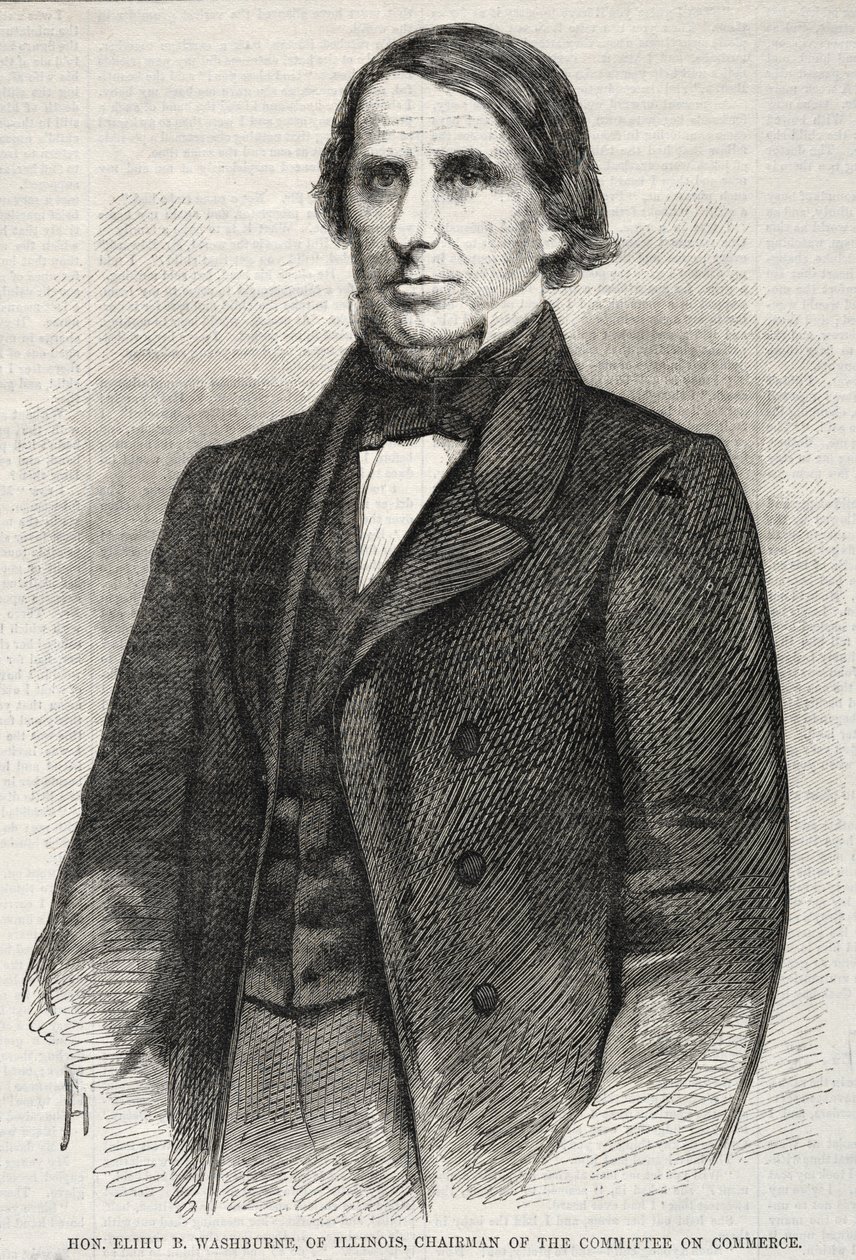 Elihu B. Washburne, Illinois, ordförande i utskottet för handel av Winslow Homer