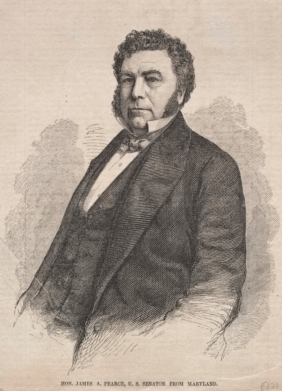 Hon. James A. Pearce, amerikansk senator från Maryland, 1859. av Winslow Homer