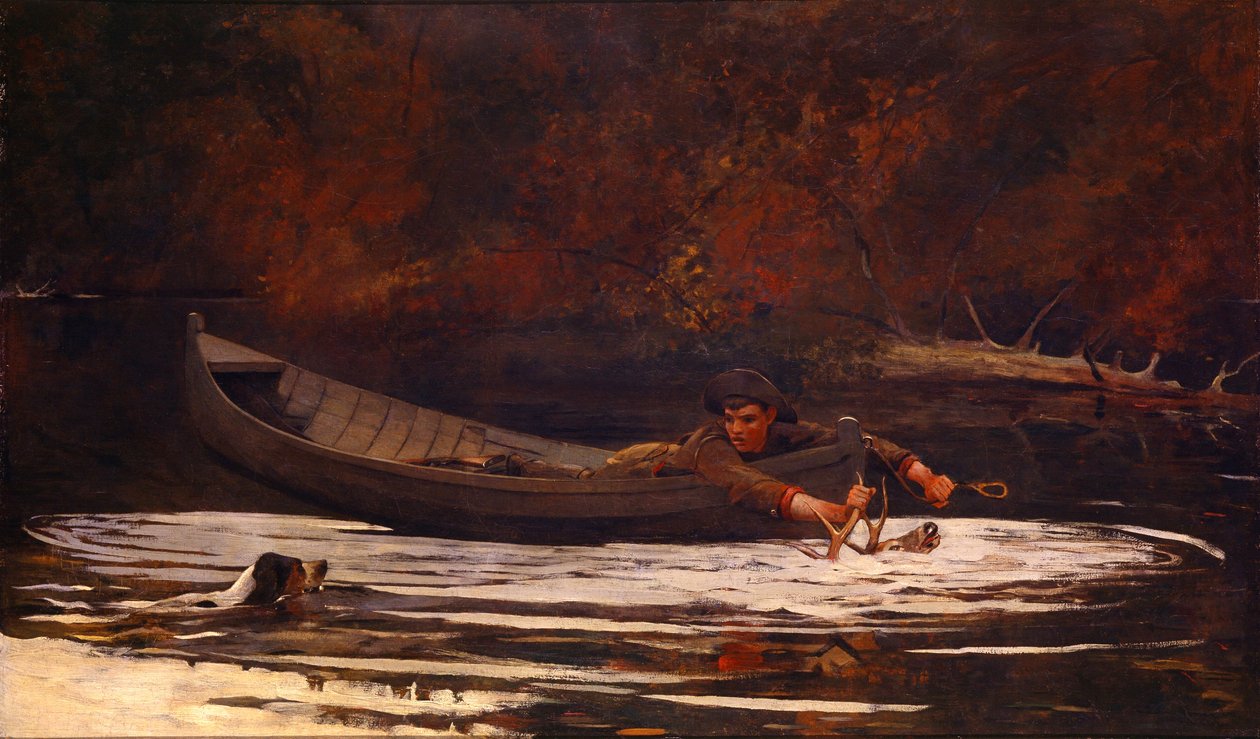 Hund och Hunter av Winslow Homer