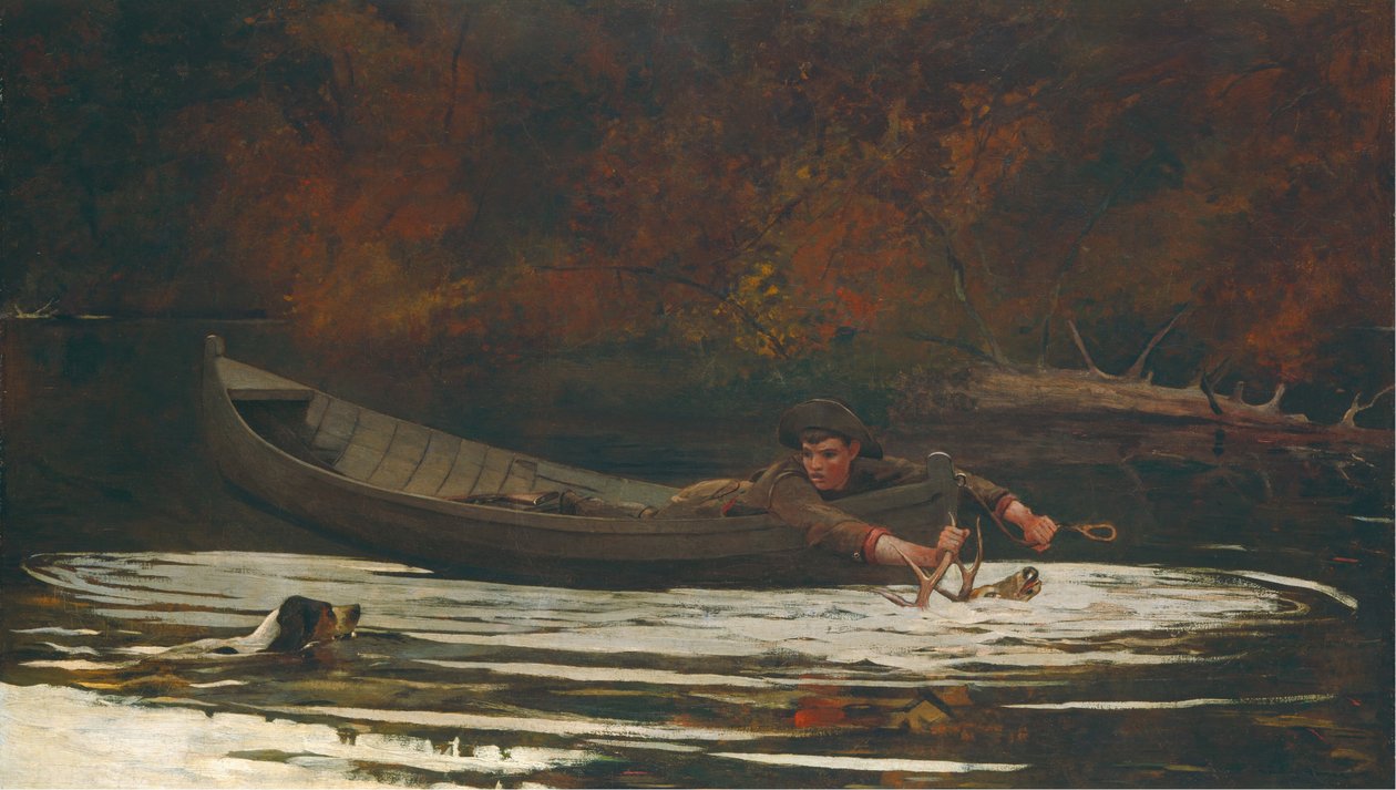 Hund och jägare, 1892. av Winslow Homer
