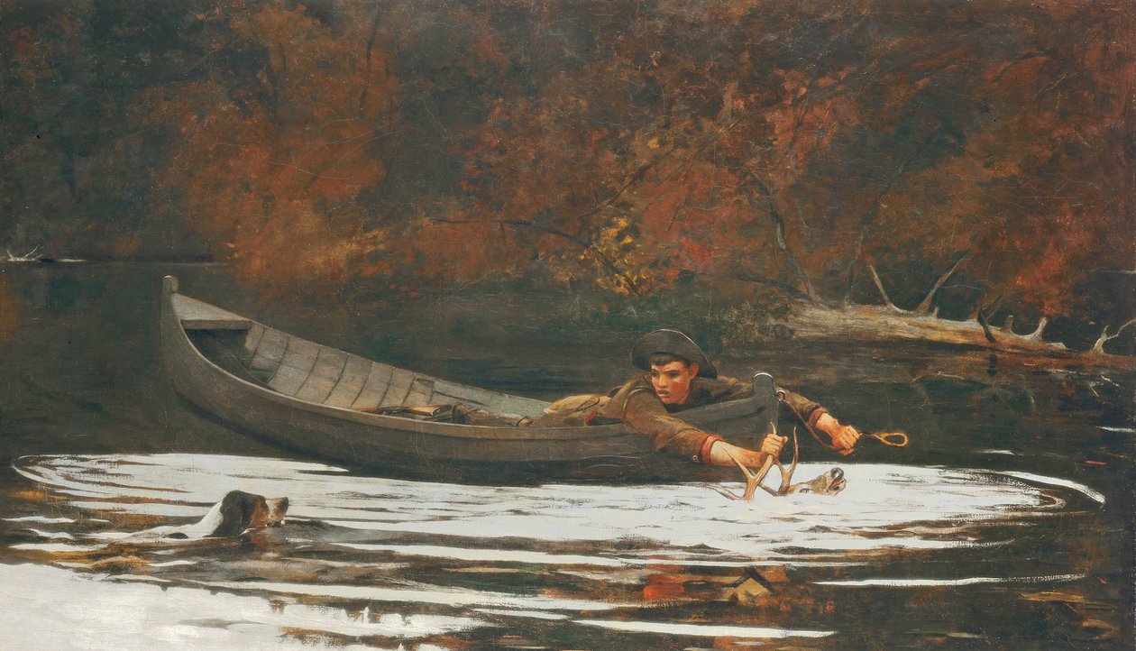 Hund och jägare, 1892 av Winslow Homer