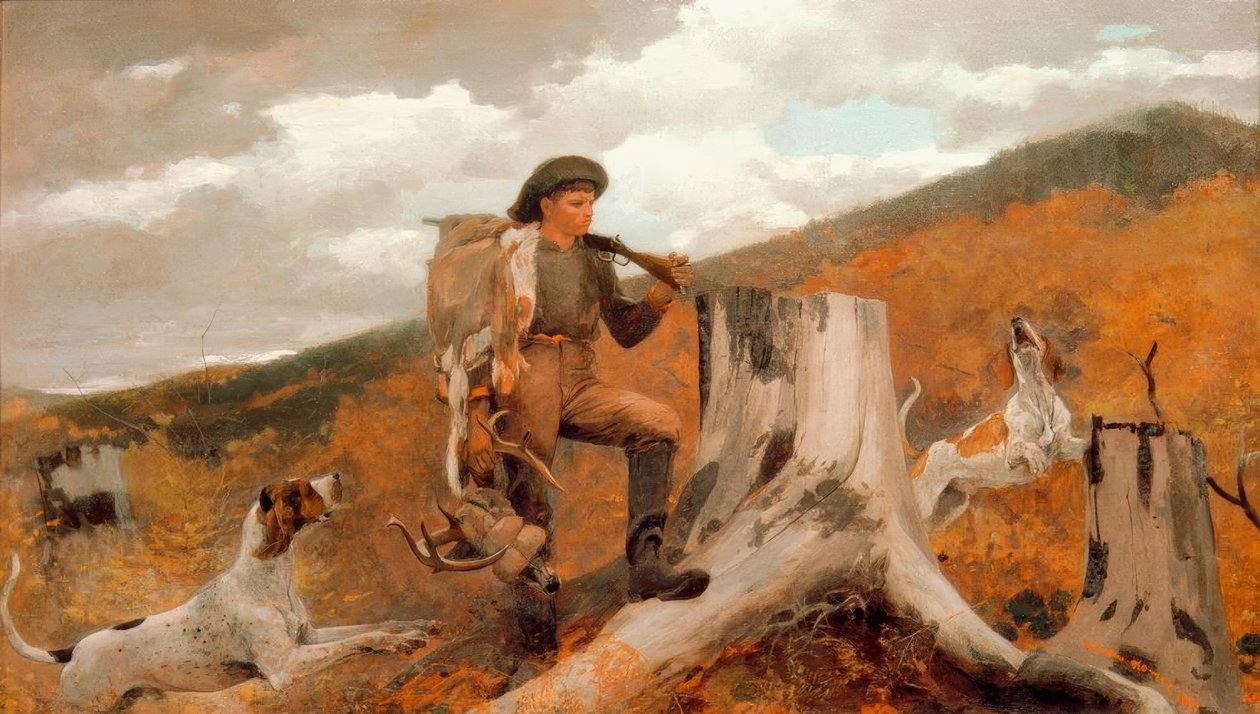 Huntsman och hundar av Winslow Homer