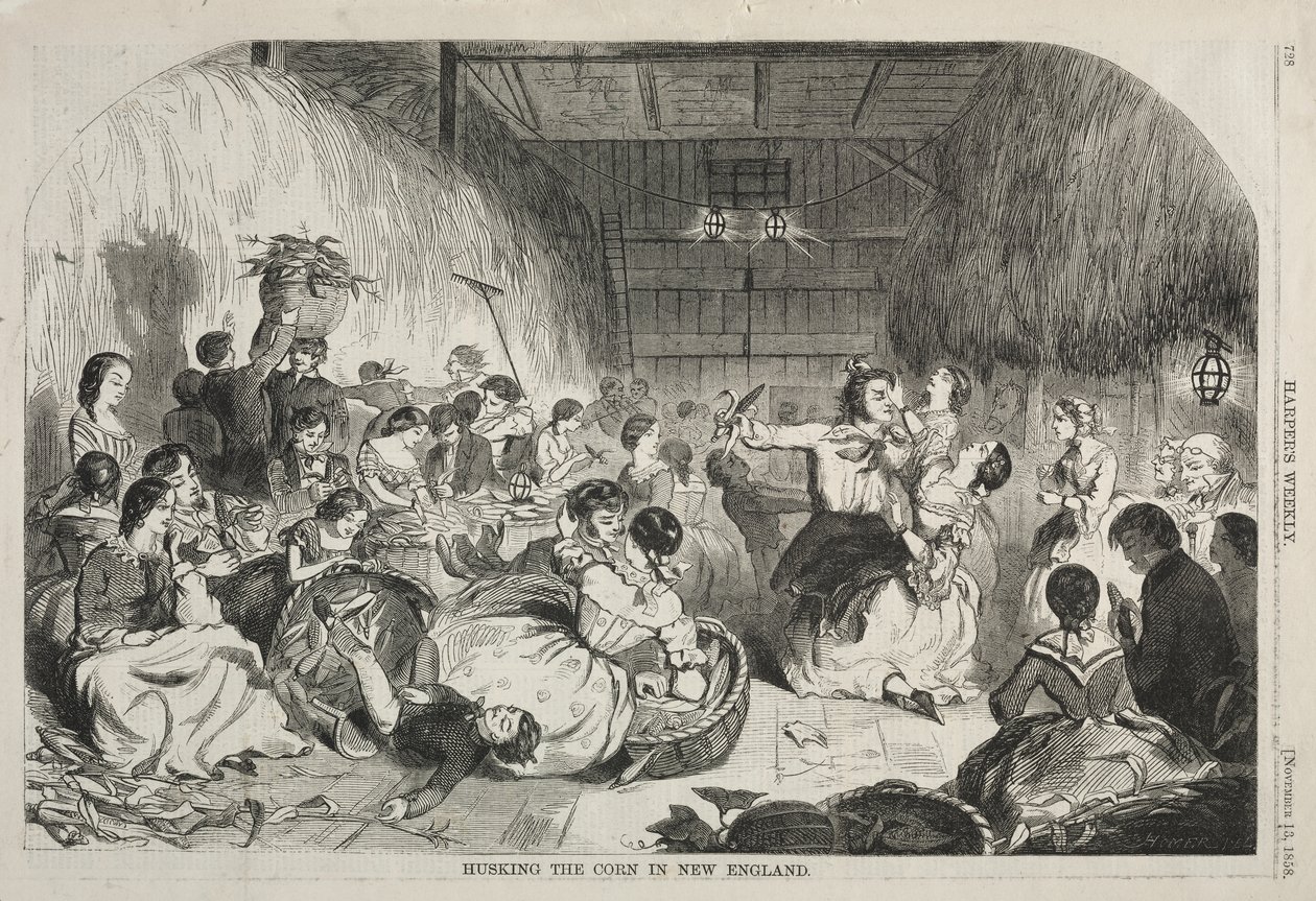 Att skala majs i New England av Winslow Homer