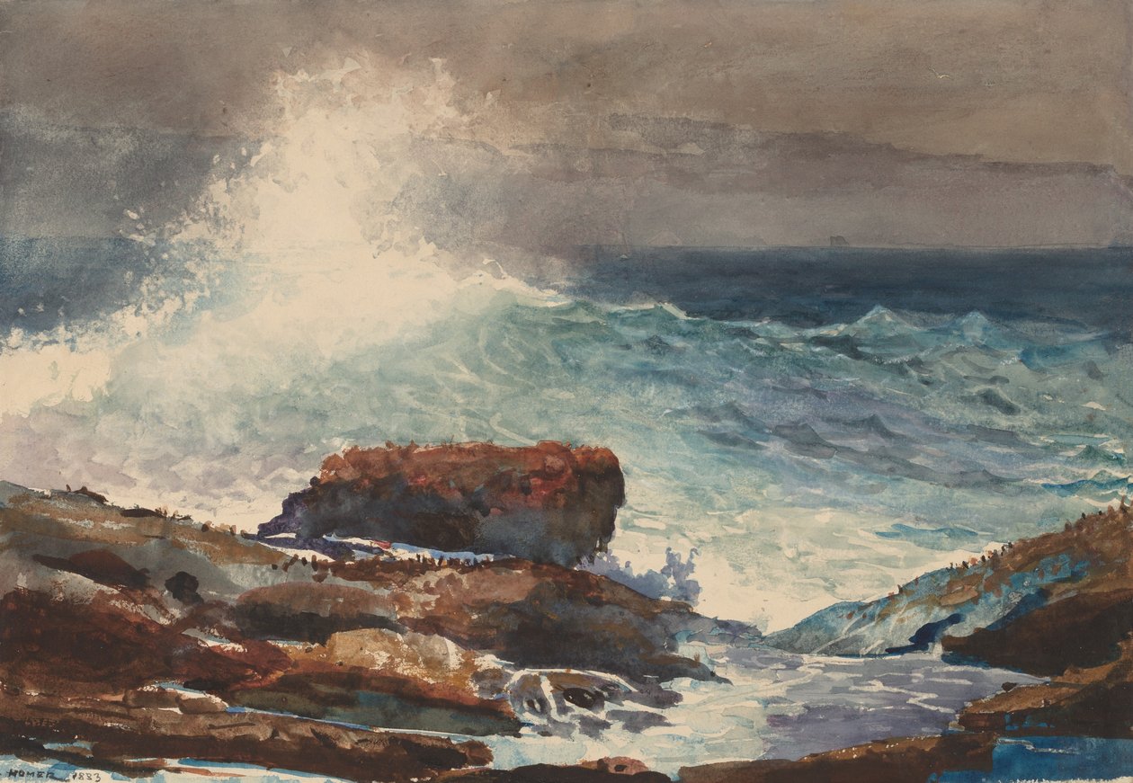 Incoming Tide, Scarborough, Maine, 1883. av Winslow Homer