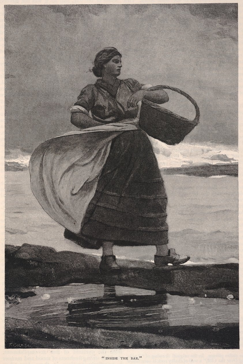Inside the Bar, från The Century Magazine, november 1883 av Winslow Homer