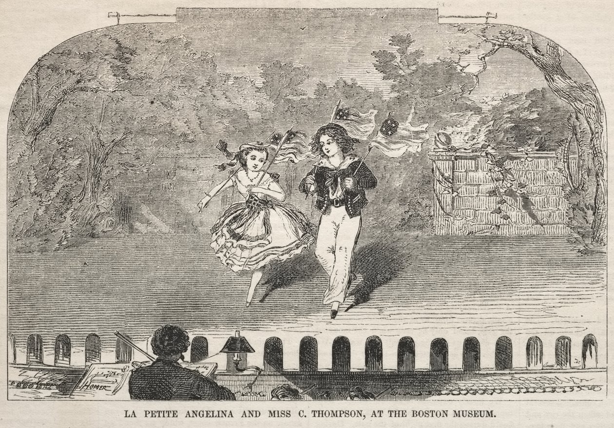 La Petite Angelina och Miss C. Thompson, på Boston Museum av Winslow Homer