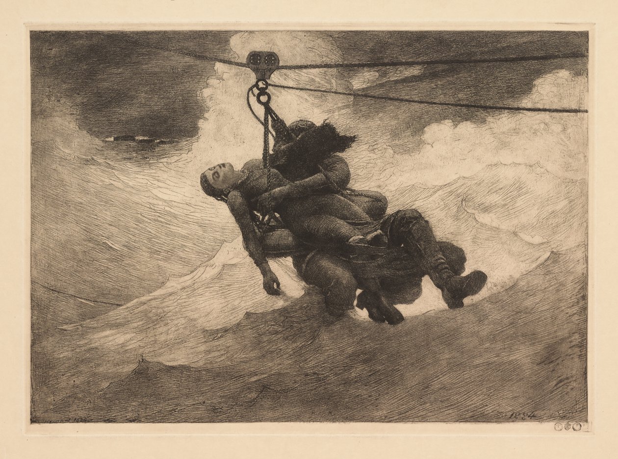 Räddningslina av Winslow Homer