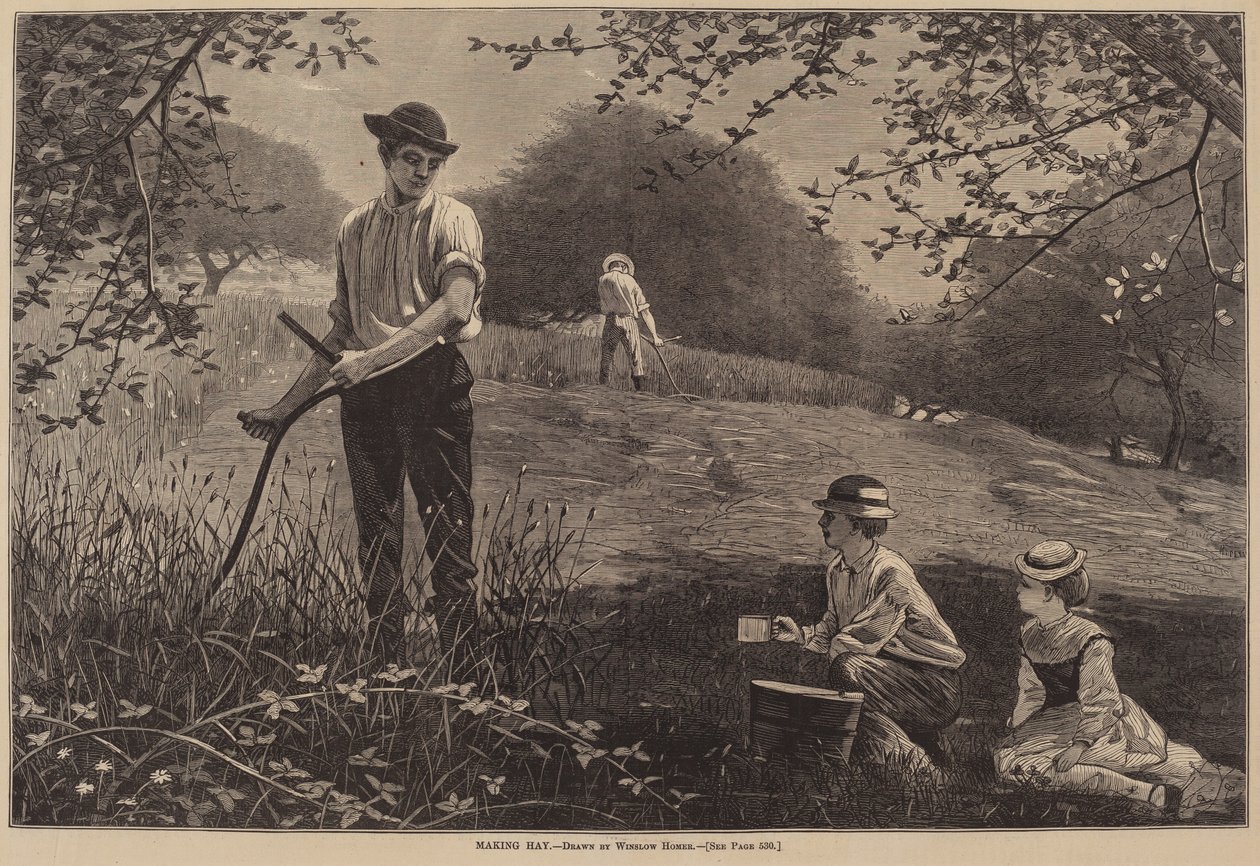 Making Hay, publicerad 1872. av Winslow Homer