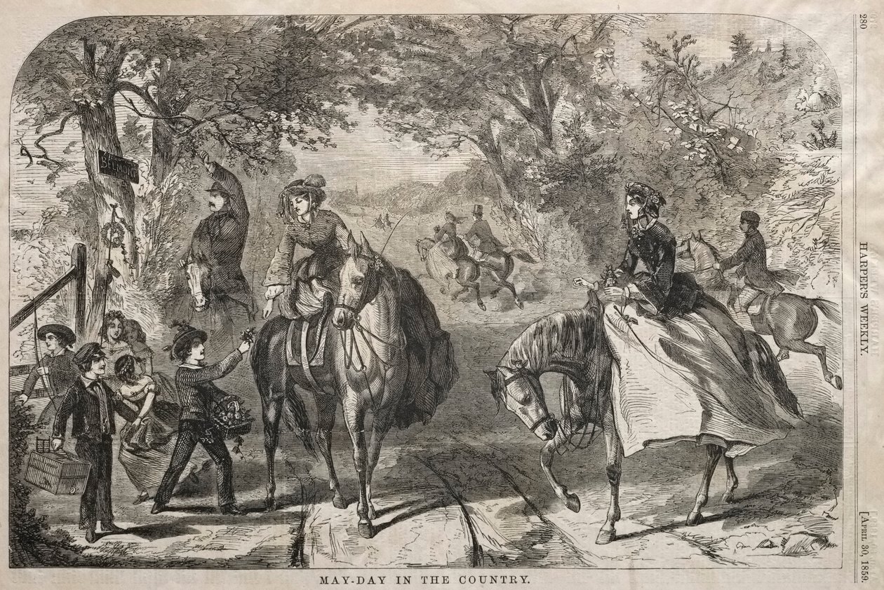 första maj på landet, 1859. av Winslow Homer