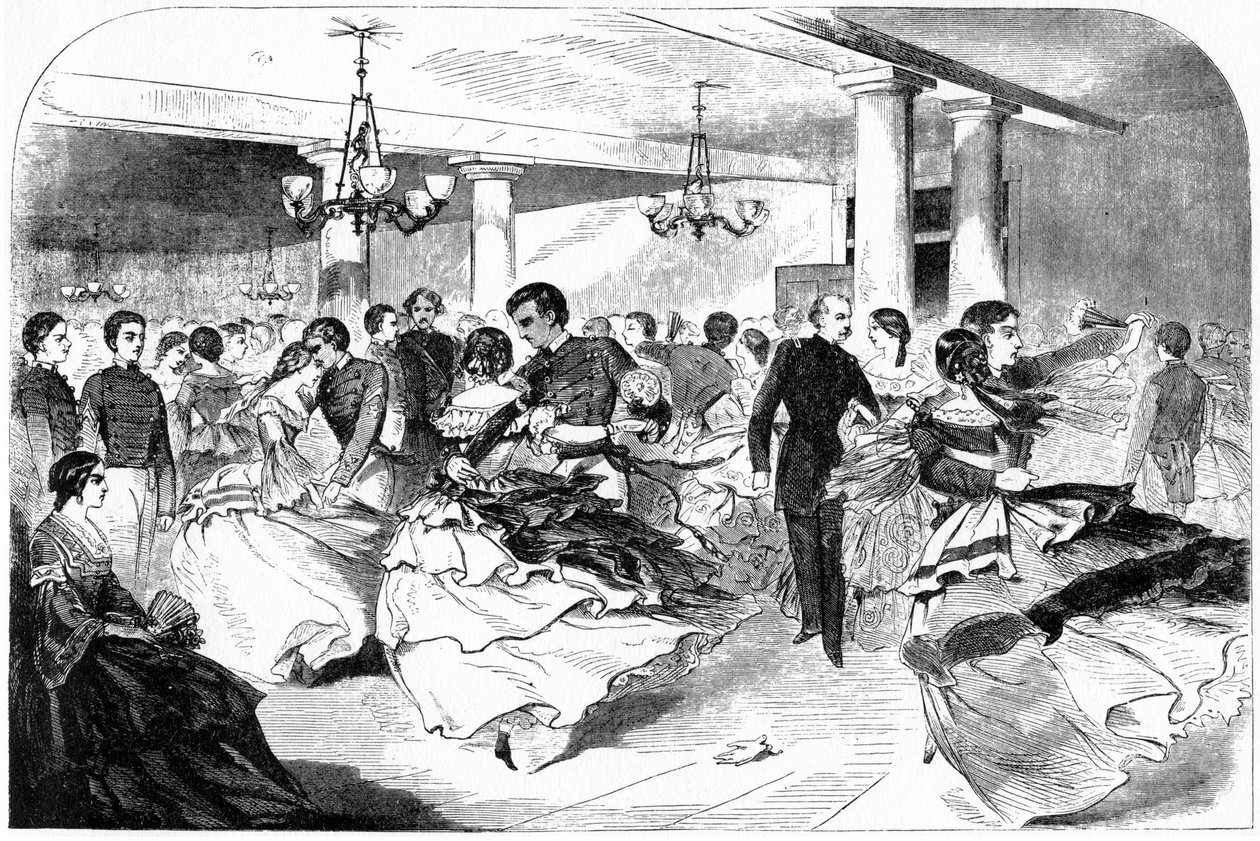 Militärakademin, The Hop, Cozzens Hotel, 1859. av Winslow Homer