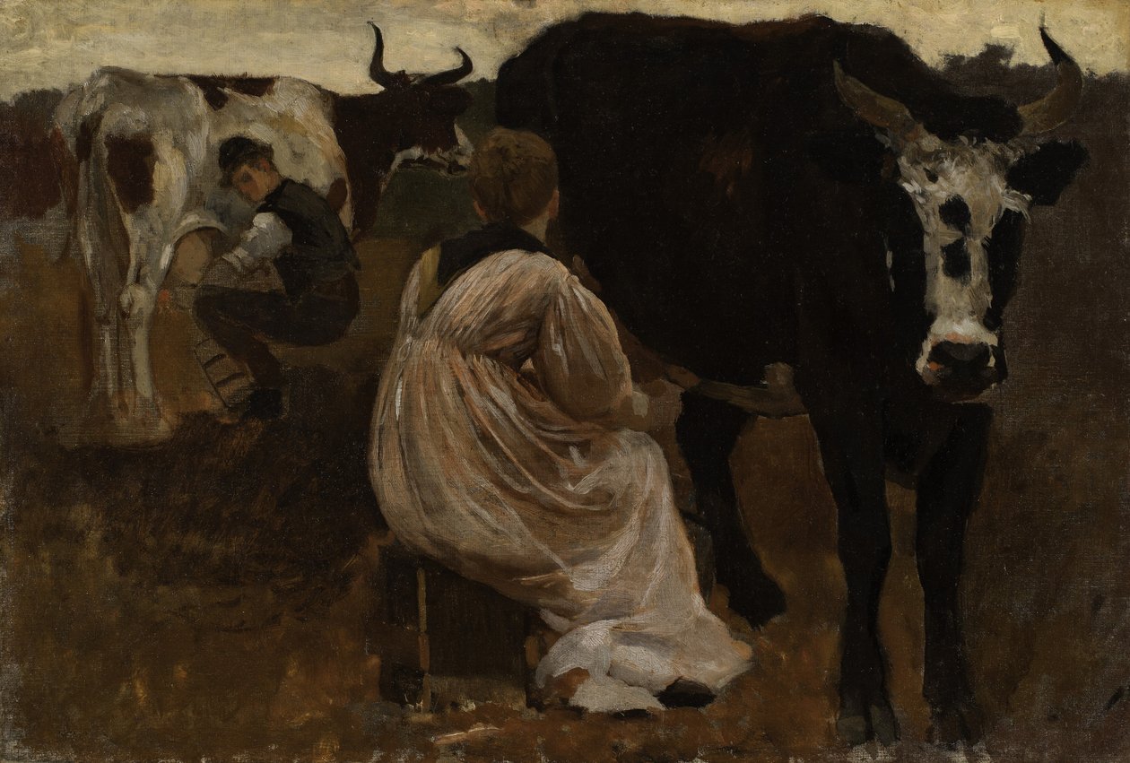Mjölkning av Winslow Homer