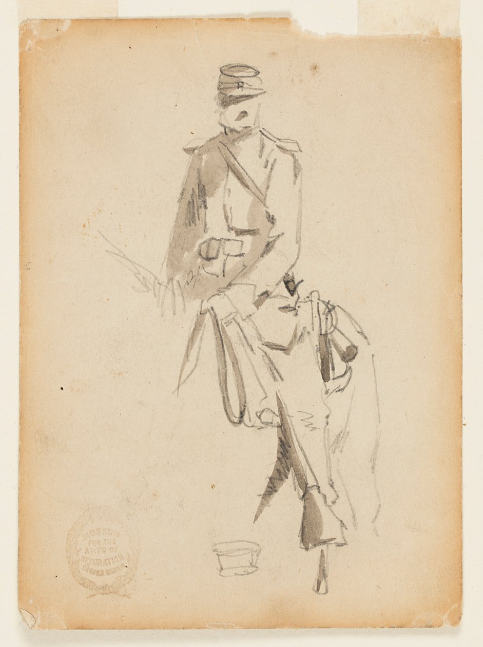 Beriden kavalleriofficer av Winslow Homer