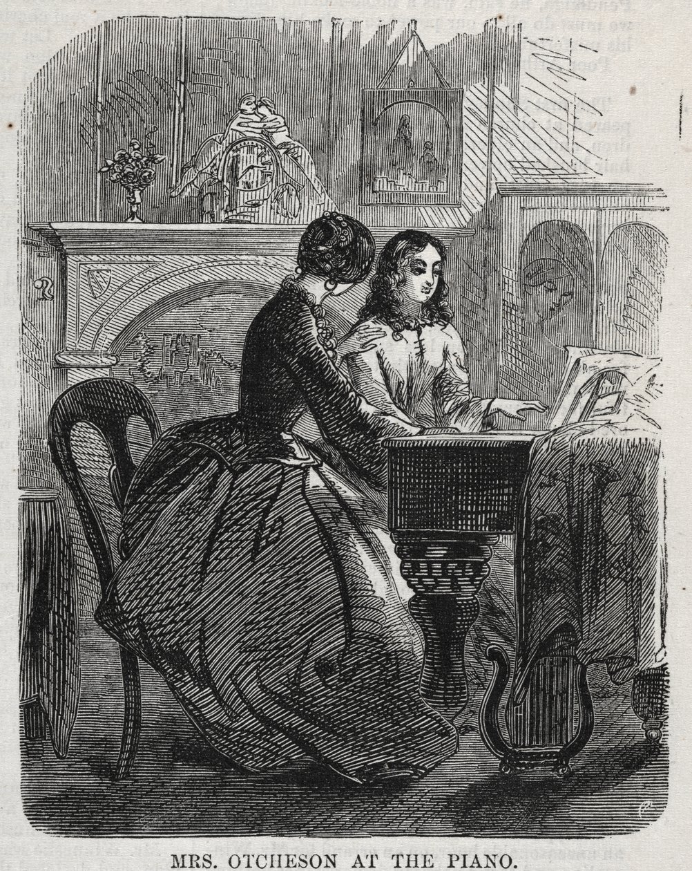 Fru Otcheson vid pianot av Winslow Homer