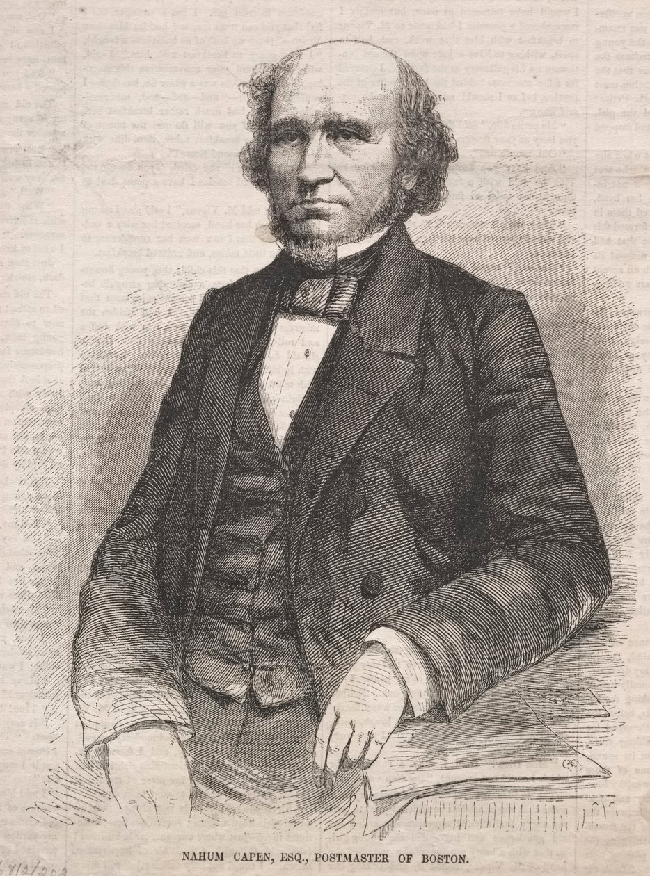 Nahum Capen, Esq., postmästare i Boston, 1859. av Winslow Homer