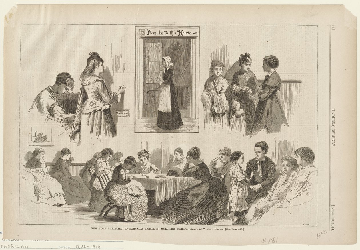 Välgörenhetsorganisationer i New York - St. Barnabas House av Winslow Homer