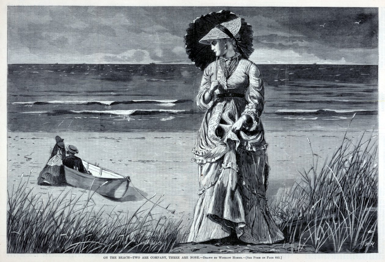 På stranden - Två är sällskap, tre är ingen, från Harper