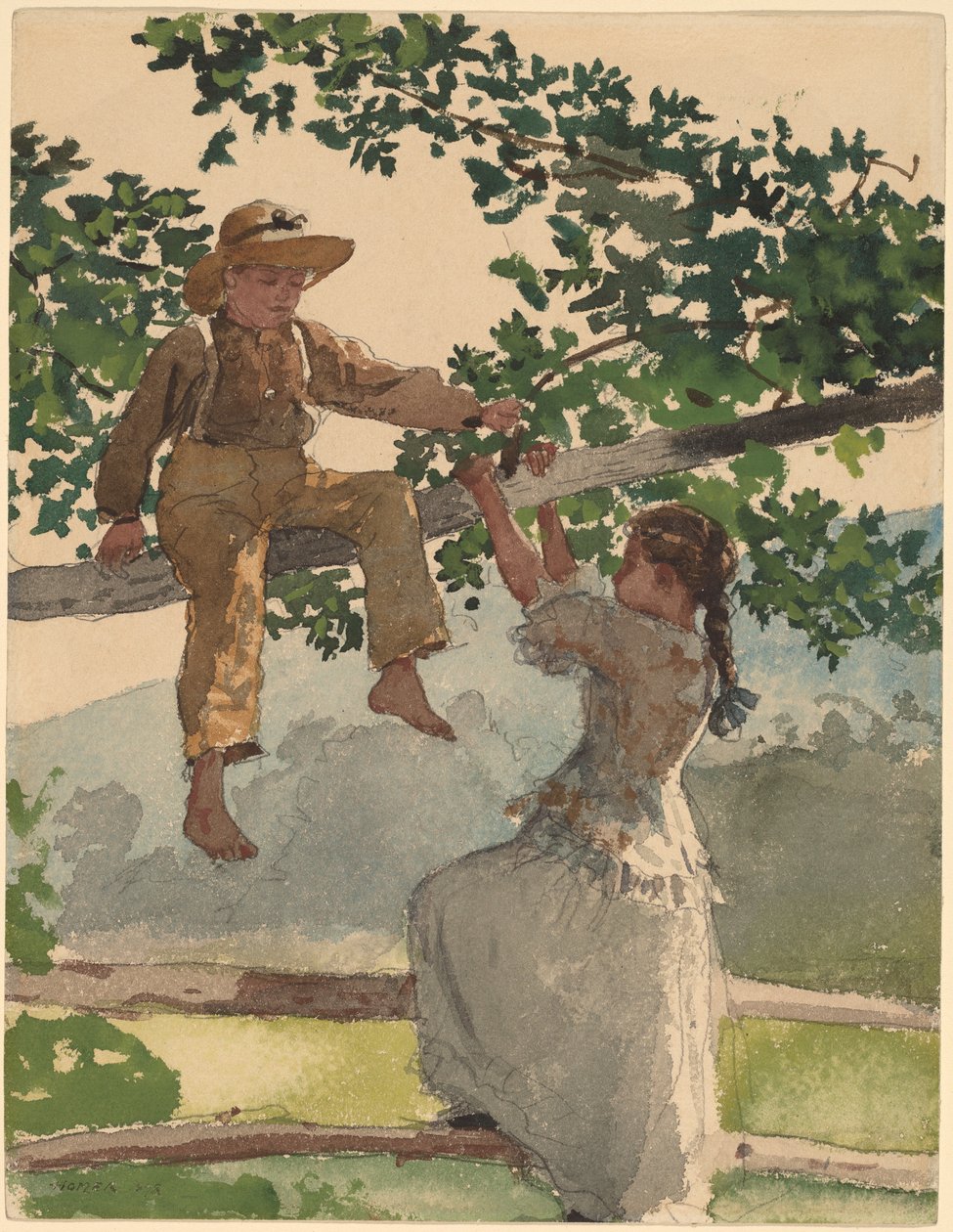 På staketet av Winslow Homer