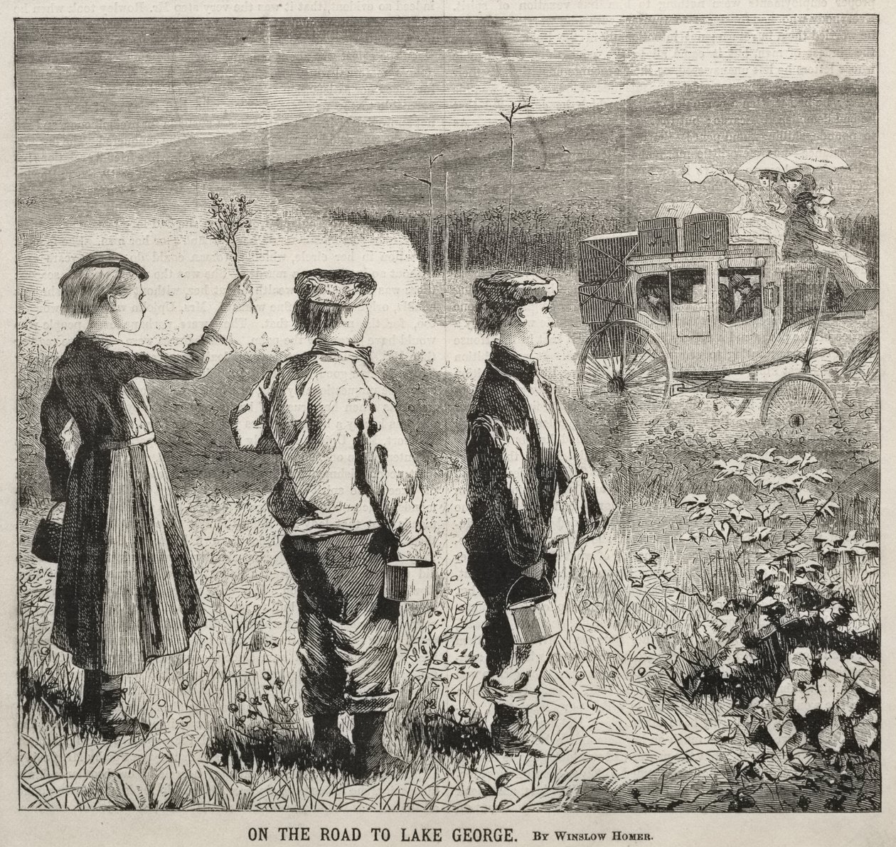 På väg till Lake George av Winslow Homer