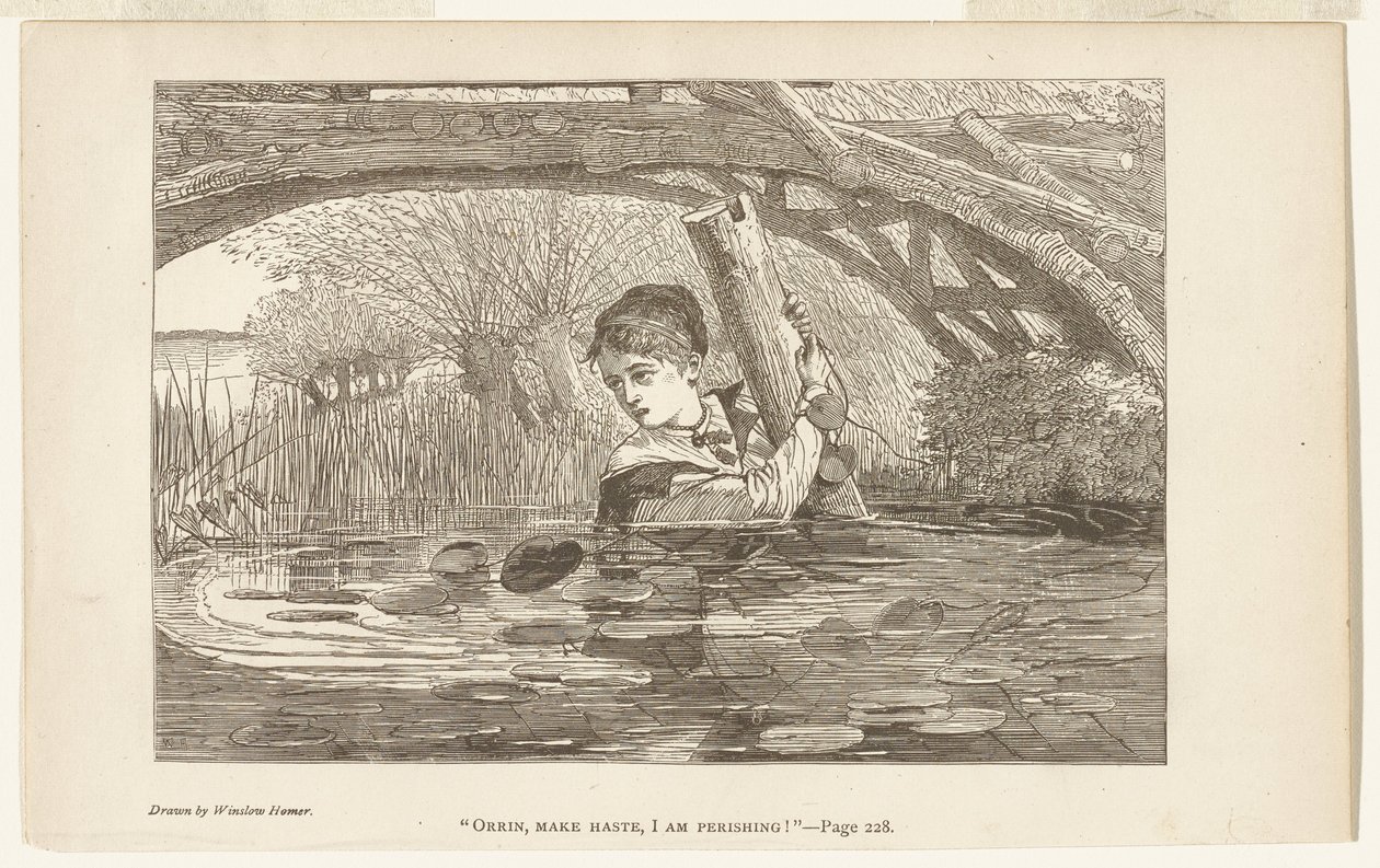 Orrin, skynda dig, jag går under av Winslow Homer