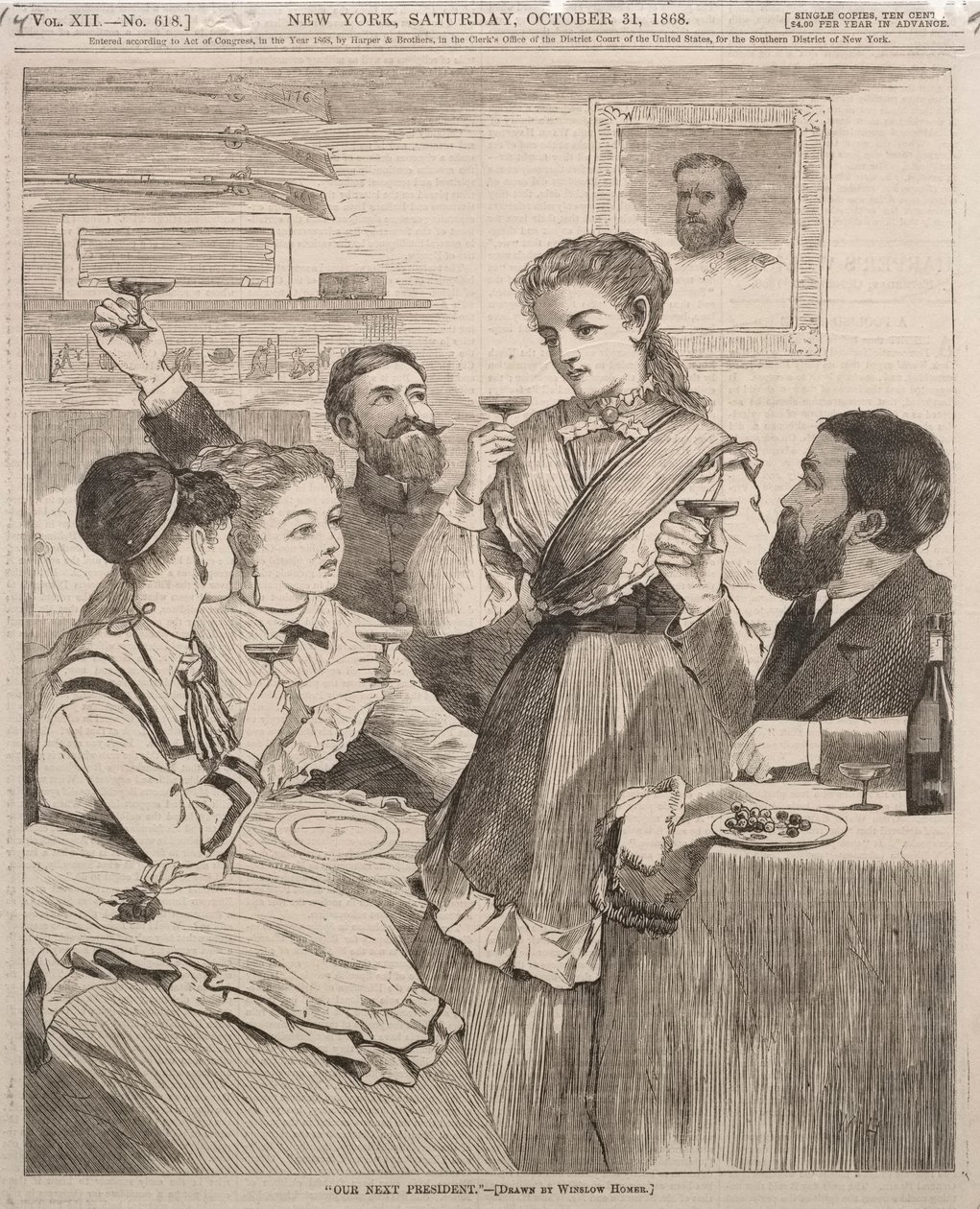 Vår nästa president, 1868. av Winslow Homer
