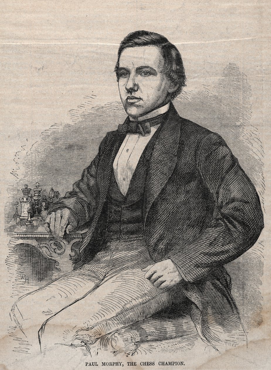 Paul Morphy, schackmästaren av Winslow Homer