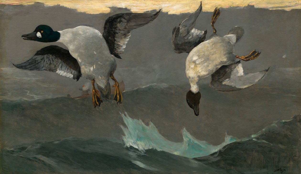 Höger och vänster, 1909. av Winslow Homer