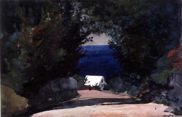 Road in Bermuda, ca 1899-1901 (akvarell över penna på papper) av Winslow Homer