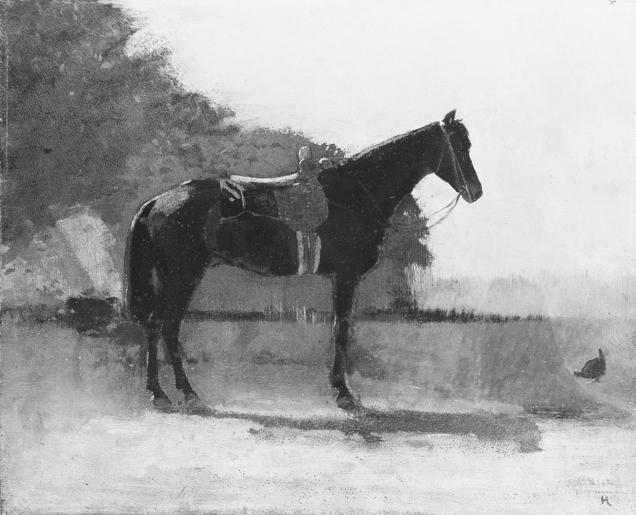 Ridhäst på gårdsplanen av Winslow Homer
