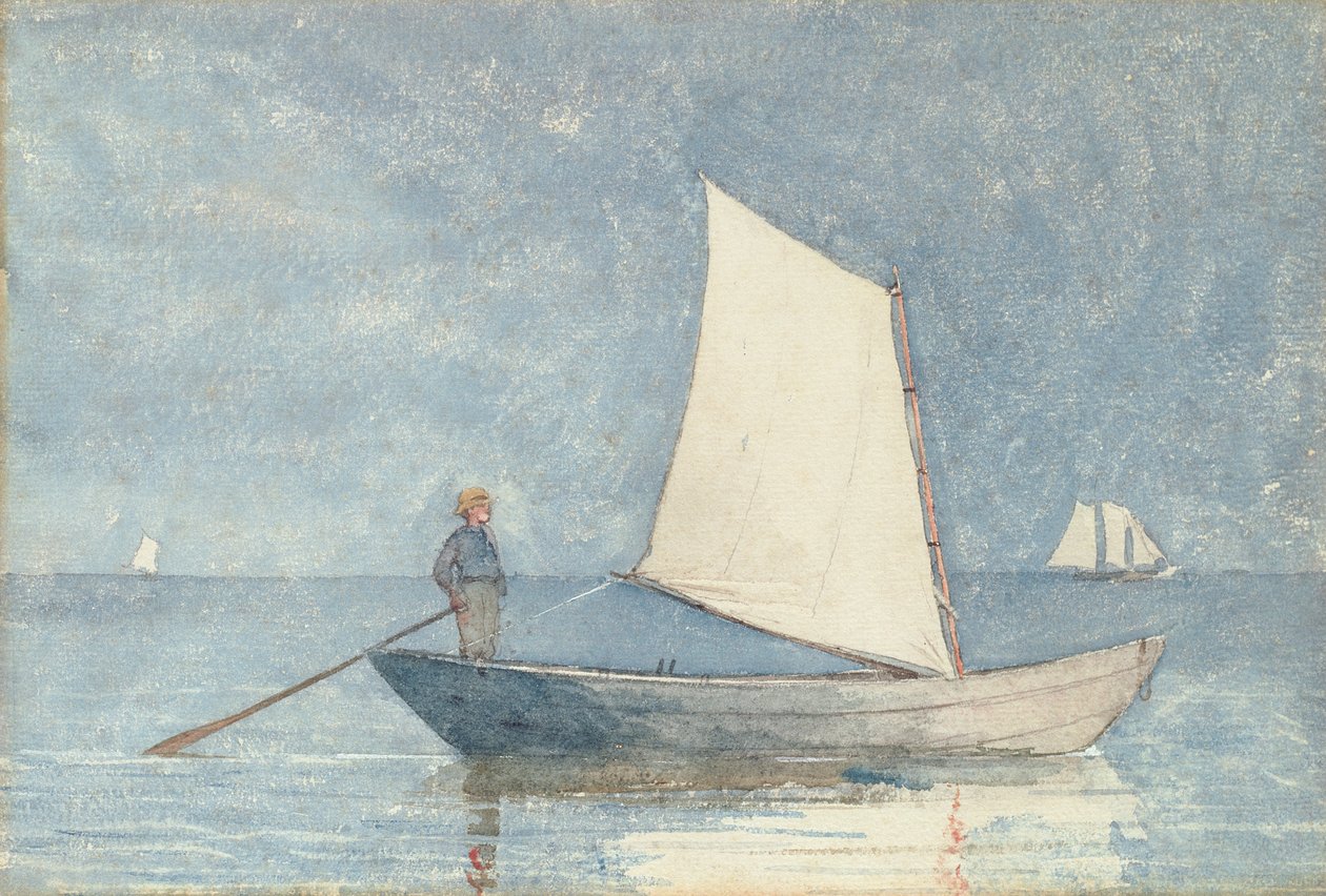 Att segla en Dory, 1880 av Winslow Homer