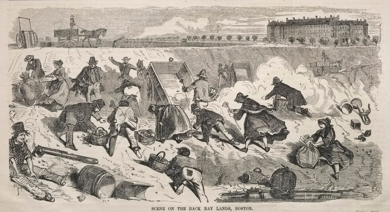 Scen på Back Bay Lands, Boston av Winslow Homer