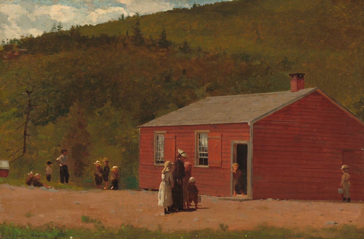 Skoltid, ca. 1874. av Winslow Homer