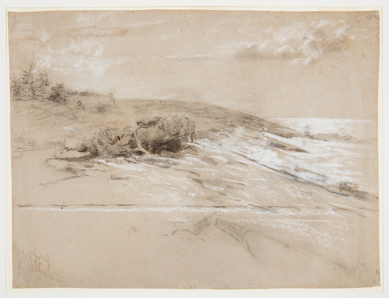 Havskusten med krattallar, Prouts hals, Eastern Point av Winslow Homer
