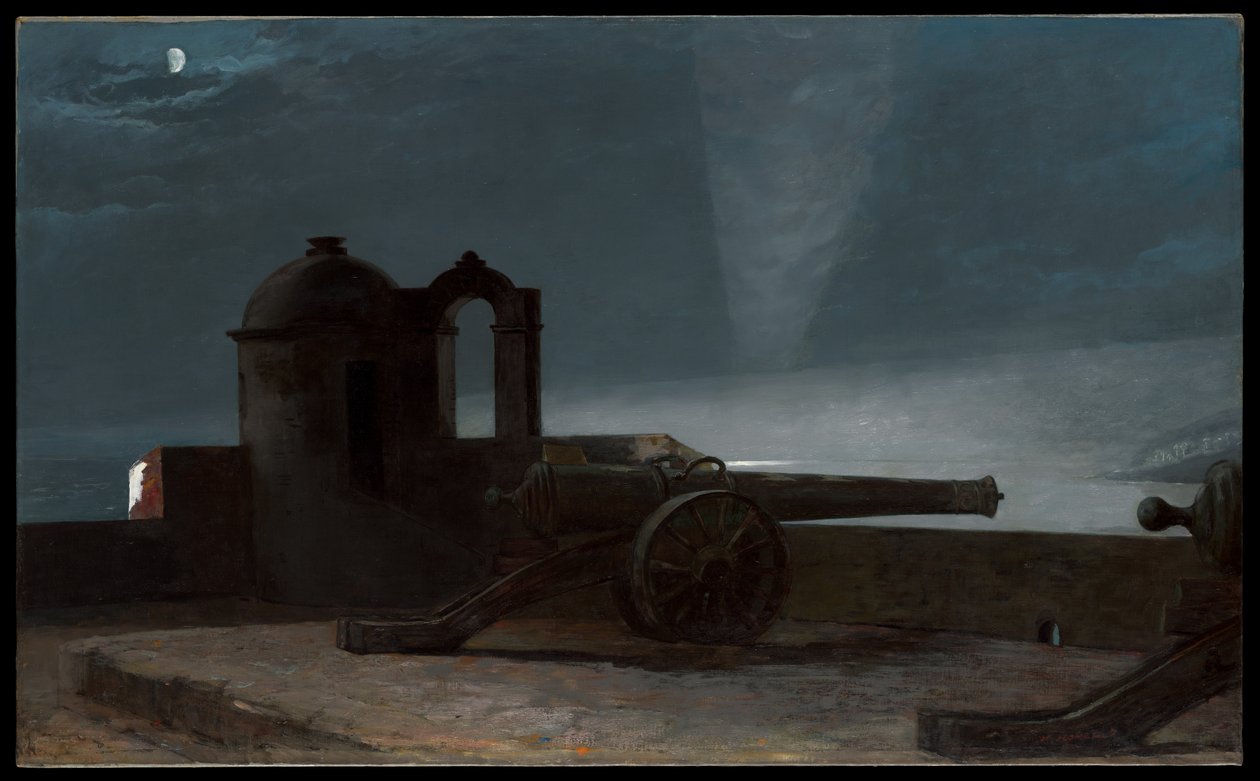 Strålkastare vid hamninloppet, Santiago de Cuba av Winslow Homer