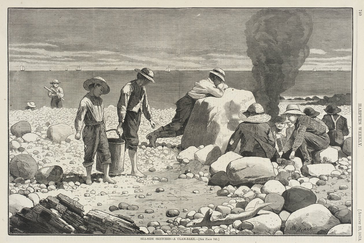 Skisser från kusten – En musselfest av Winslow Homer