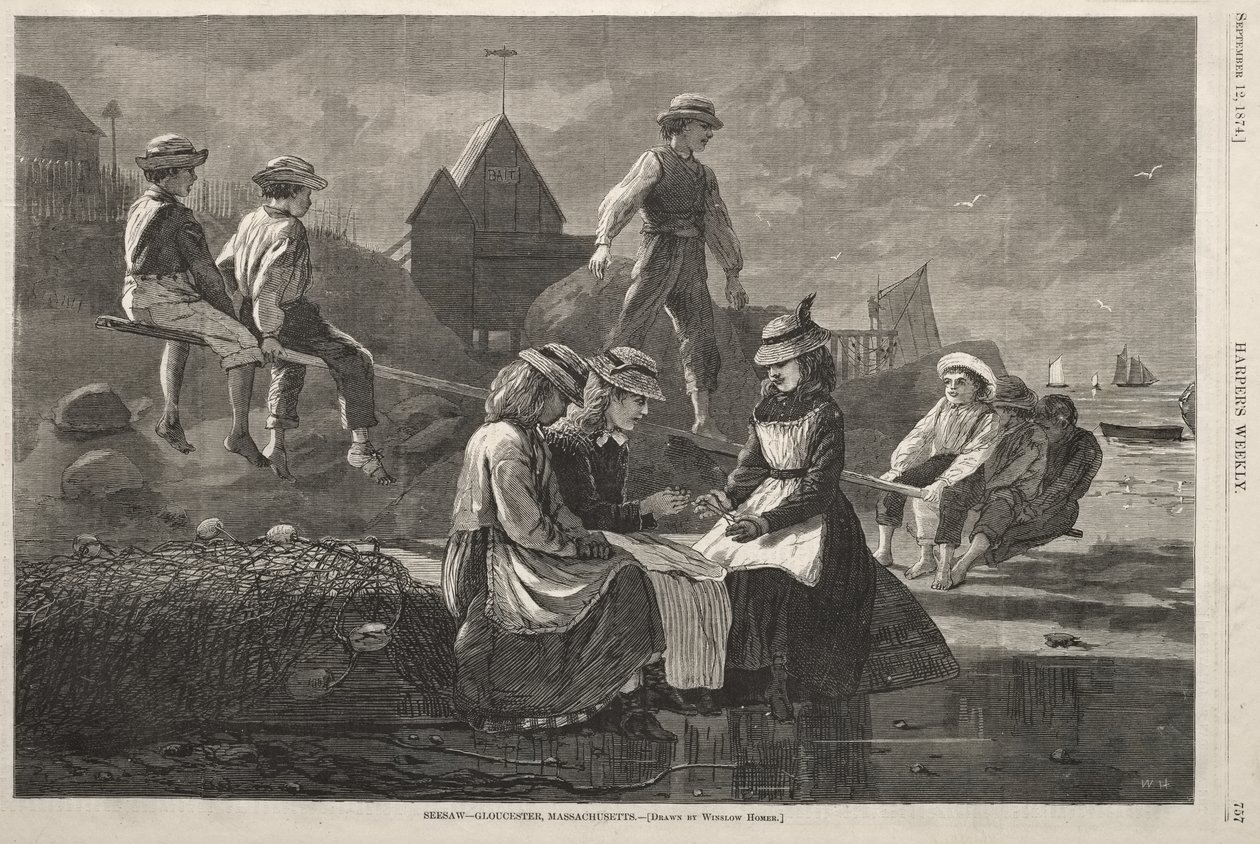 See Saw – Gloucester, Massachusetts av Winslow Homer