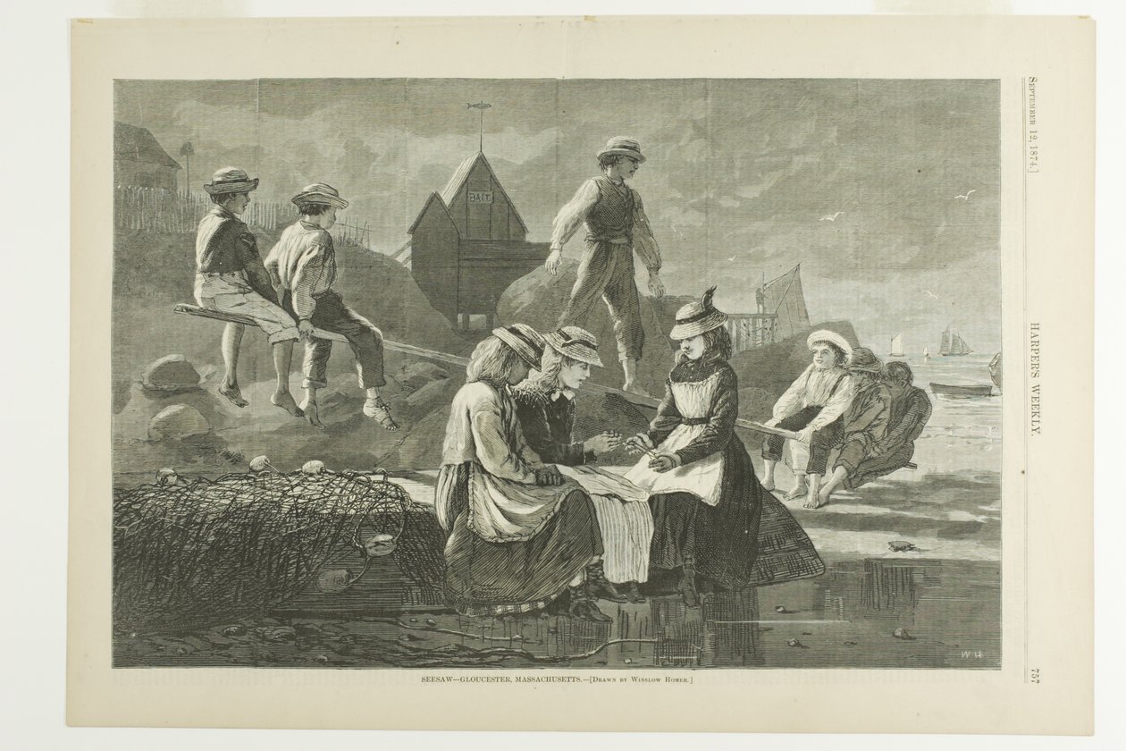 Seesaw Gloucester av Winslow Homer