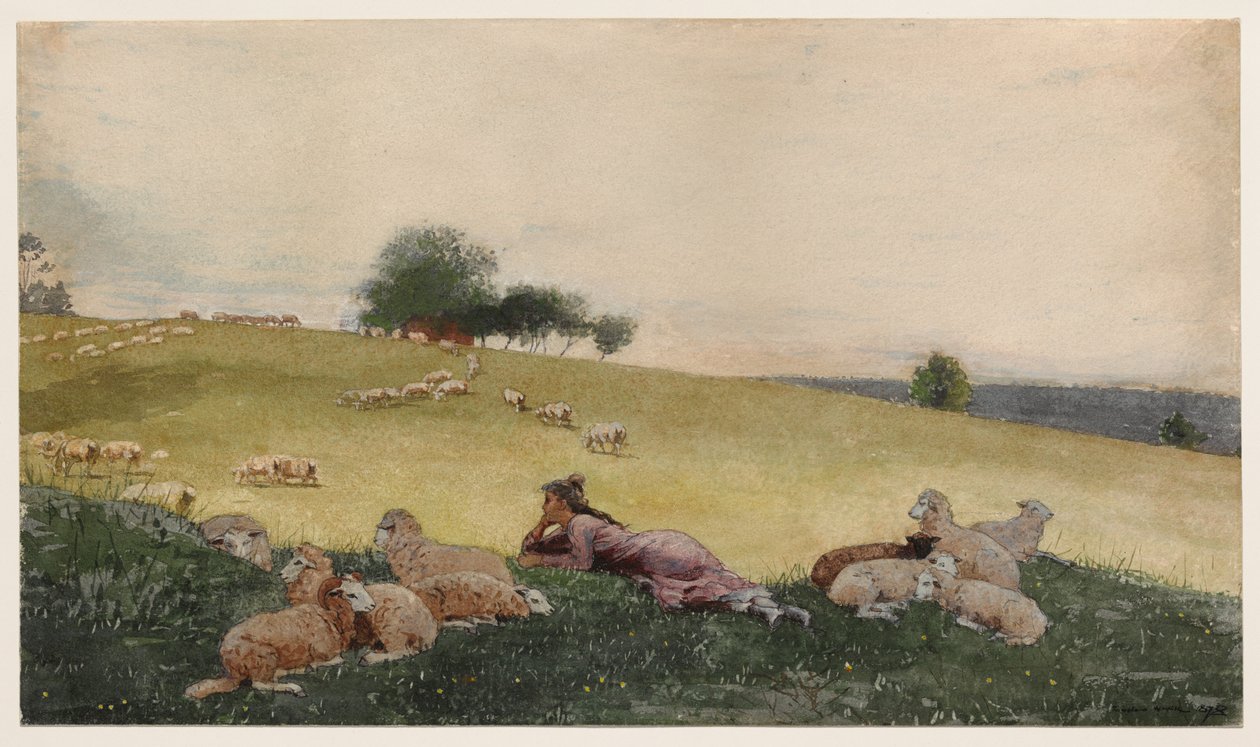 Herdinna från Houghton Farm av Winslow Homer