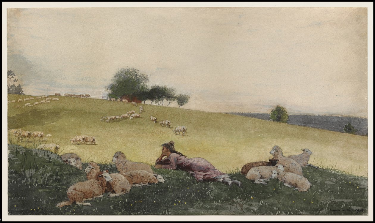 Herdinna av Houghton Farm, 1878 av Winslow Homer