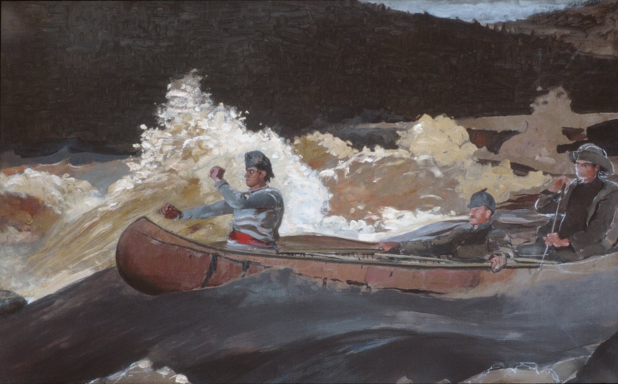 Skjuta forsen, Saguenay River av Winslow Homer