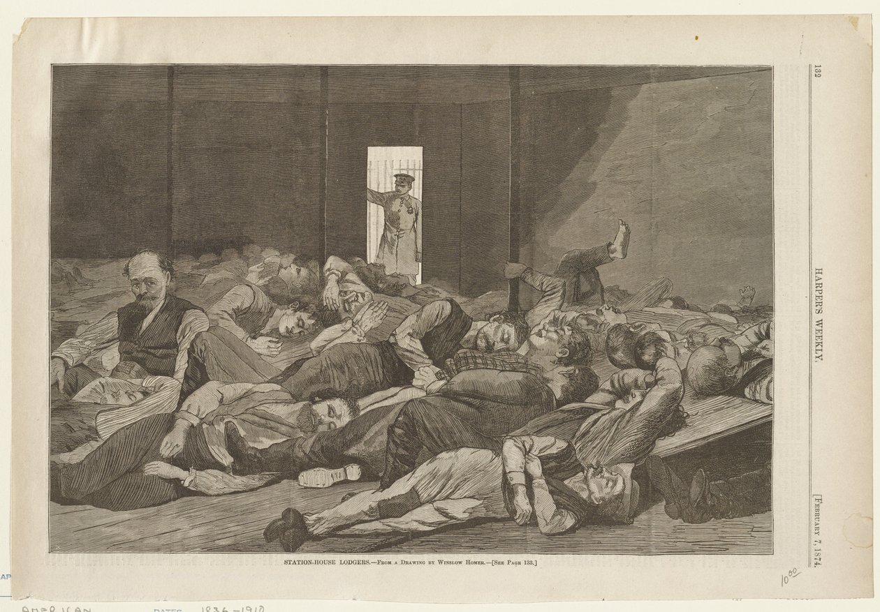 Övernattande på stationen av Winslow Homer