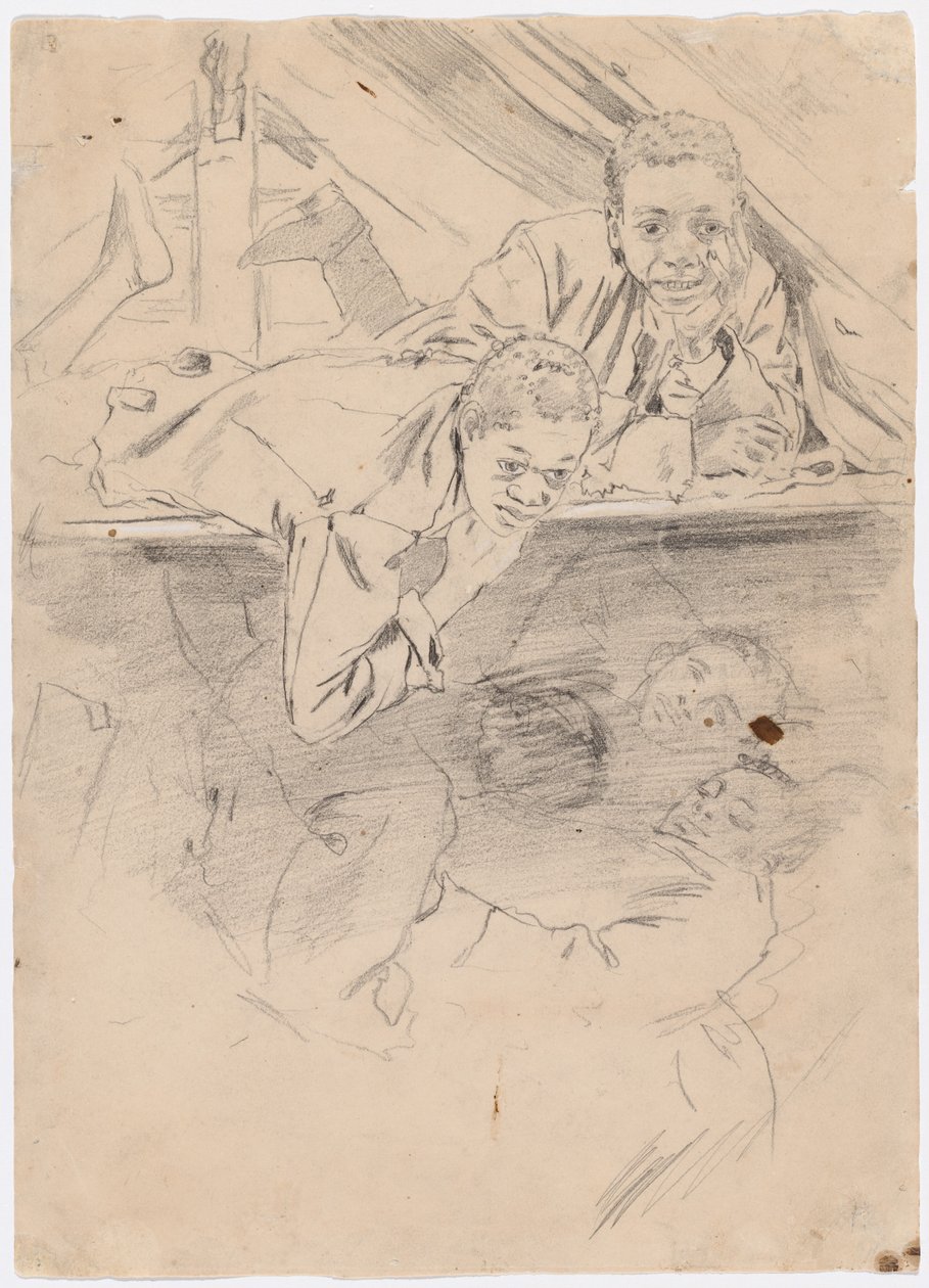 Studie för "Army Boots" [verso] av Winslow Homer