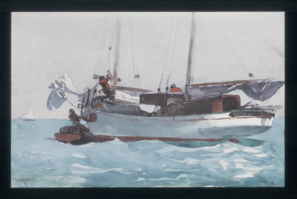 Lastning av våta varor (skonaren ”Newport”, K. W.) av Winslow Homer