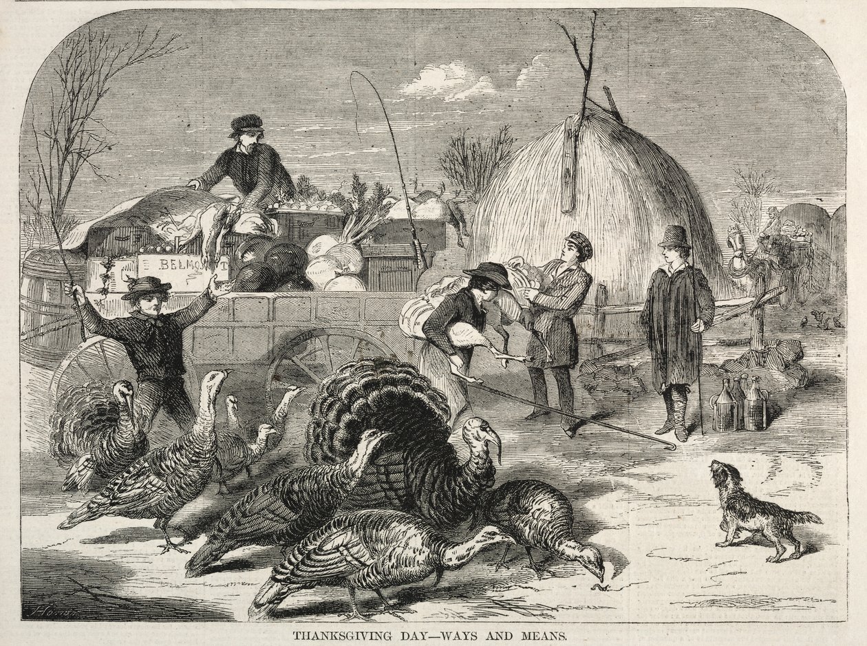 Thanksgivingdagen - Medel och sätt av Winslow Homer