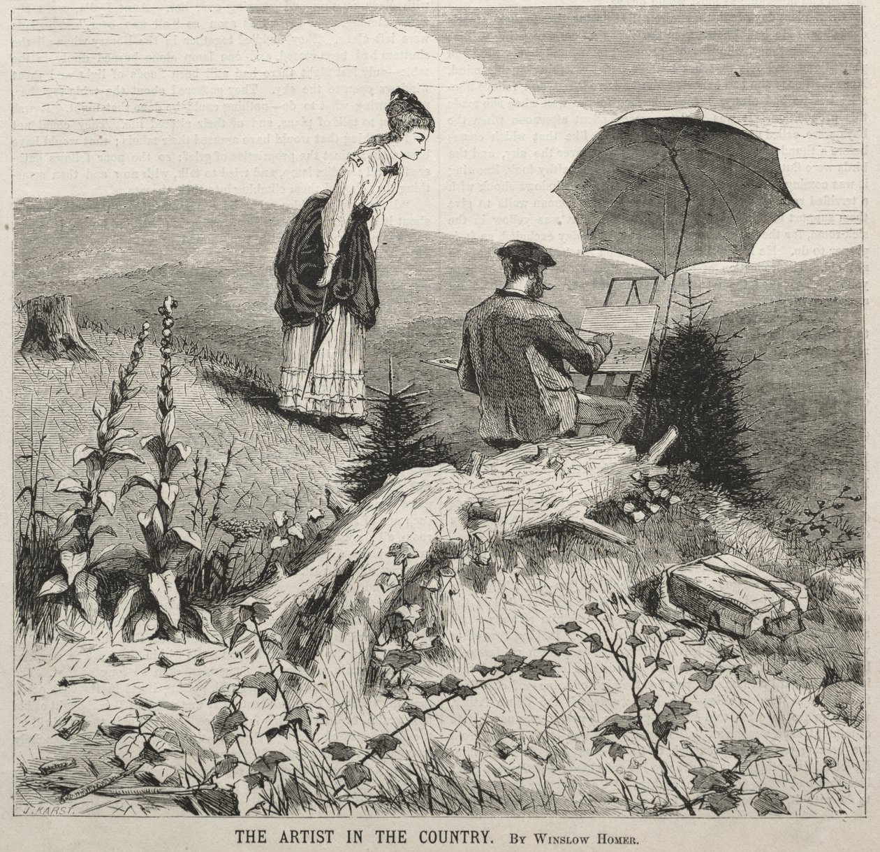 Konstnären på landsbygden av Winslow Homer